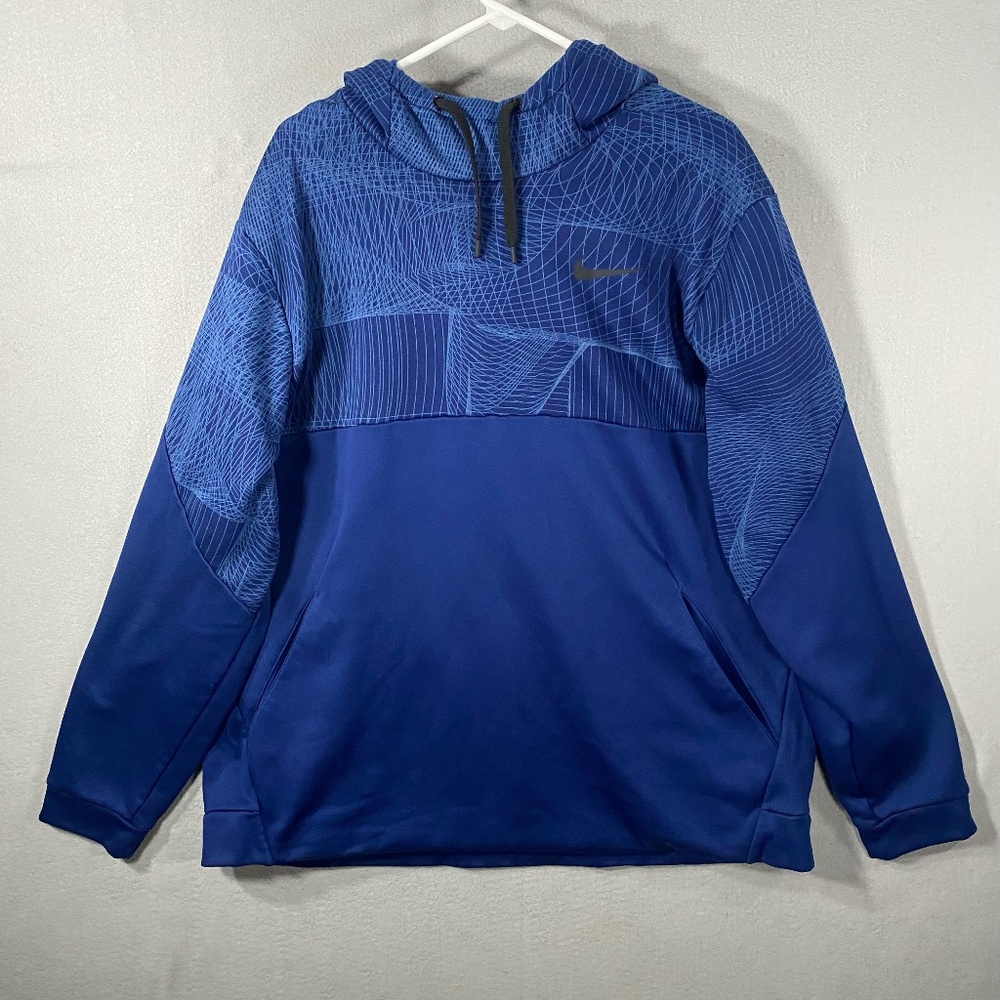 Nike Dri Fit Pullover Hoodie Sweatshirt Blue Mens Size 3XL